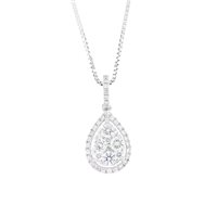 Necklace Roman Gioielli Woman in White Gold Diamante 0.51 Ct COLLANA-J-4 - COLLANA-J-4